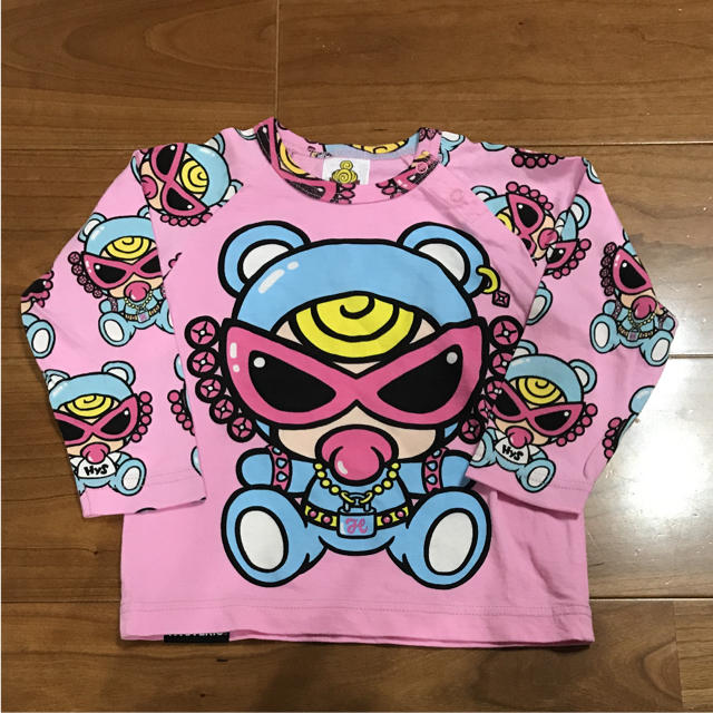 ヒスミニ テディ総柄ラグランTee