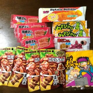 ユーハミカクトウ(UHA味覚糖)のUHA味覚糖　こてっちゃん　スナック　駄菓子詰め合わせ　蒲焼さん太郎　わさびのり(菓子/デザート)