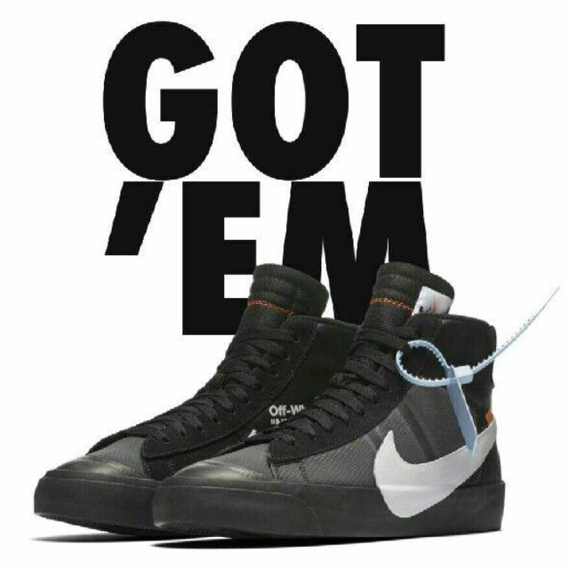 【希少!!】 OFF-WHITE 27cm - NIKE x 国内正規品 Mid Blazer Nike スニーカー