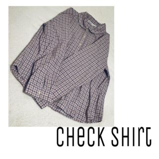 サマンサモスモス(SM2)の美品●○●check shirt●○●(シャツ/ブラウス(長袖/七分))