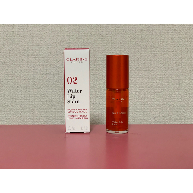 CLARINS(クラランス)のクラランス ウォーターリップステイン02 オレンジウォーター コスメ/美容のベースメイク/化粧品(リップグロス)の商品写真