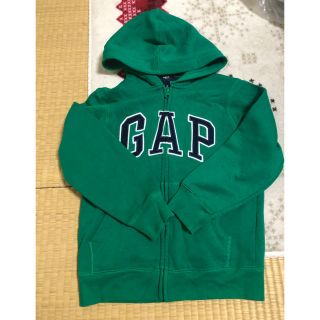 ギャップ(GAP)のGAP☆裏起毛☆パーカー☆グリーン☆130(Tシャツ/カットソー)