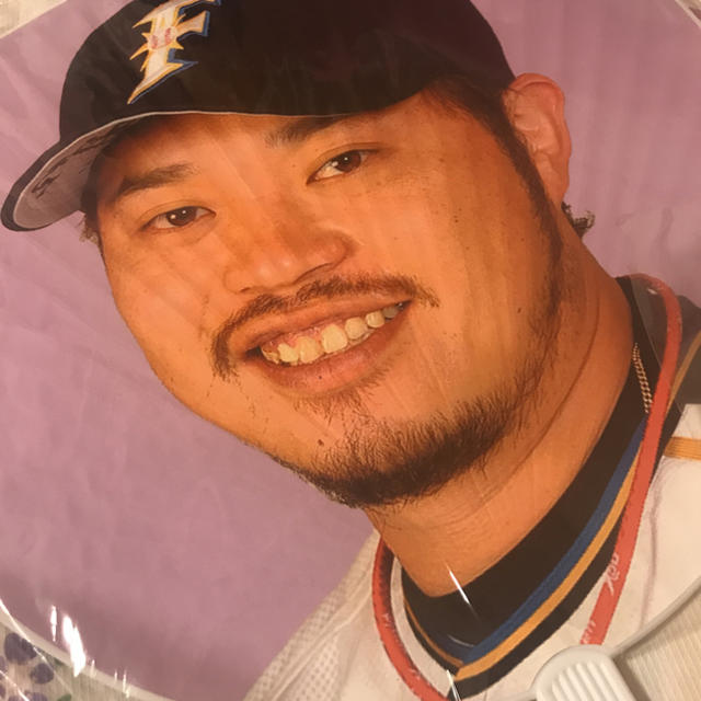 日本ハム(ニホンハム)の小谷野 ファイターズ 日ハム うちわ グッズ レア プロ野球 スポーツ/アウトドアの野球(応援グッズ)の商品写真