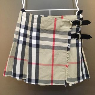 バーバリー(BURBERRY)のBURBERRY♡6Y♡ラップスカート♡116cm♡ノバチェック♡アジャスター付(スカート)