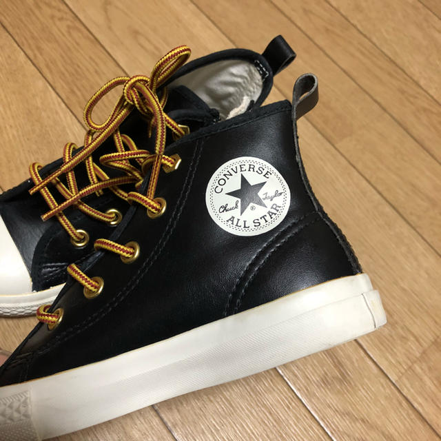 CONVERSE(コンバース)の17cm レザー CONVERSE ハイカット コンバース ALL STAR  キッズ/ベビー/マタニティのキッズ靴/シューズ(15cm~)(スニーカー)の商品写真