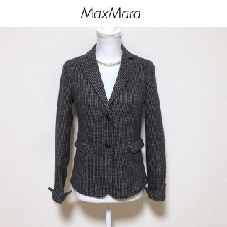 マックスマーラ(Max Mara)の【美品】WEEKEND Max Mara ウール調 スウェット生地ジャケット(テーラードジャケット)