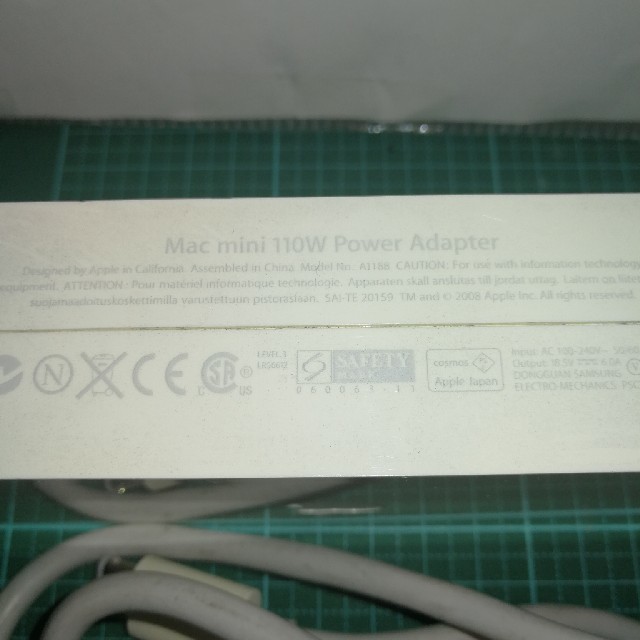 Mac (Apple)(マック)のApple Mac mini 110W Power Adapter A1188 スマホ/家電/カメラのPC/タブレット(デスクトップ型PC)の商品写真