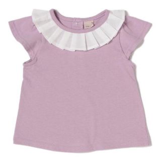 プティマイン(petit main)の新品♡petit main♡ボックスプリーツ衿Tシャツ(Ｔシャツ)