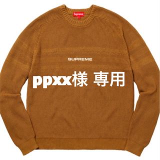 シュプリーム(Supreme)のSupreme chest stripe raglan sweater セーター(ニット/セーター)