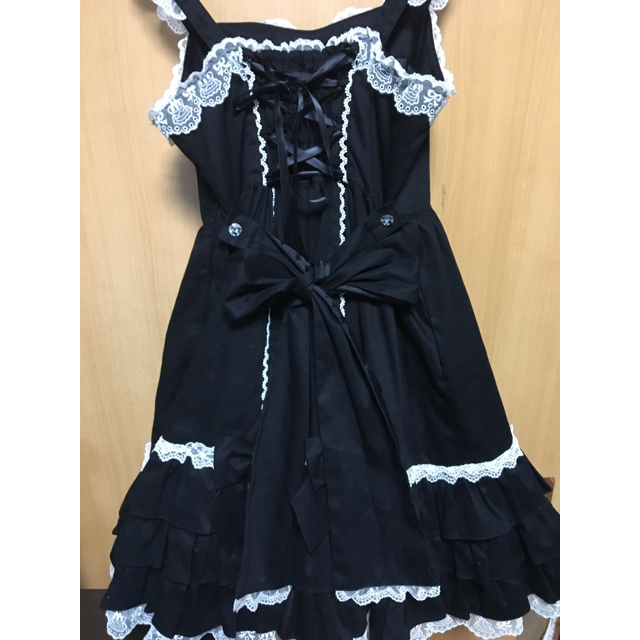 最終値下 Angelic Pretty　レーシィリボンジャンパースカート　黒