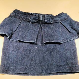 ベビーギャップ(babyGAP)のベビーギャップBABY GAP 100 デニム ペプラムミニスカート(スカート)