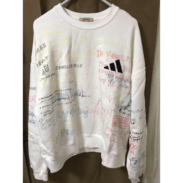 yeezy 落書きスウェット 本物 cherry購入