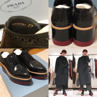 PRADA - PRADA レースアップダービーシューズの通販 by ちゃむ's shop