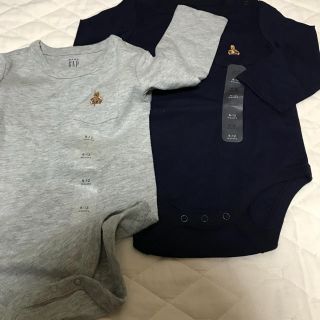 ベビーギャップ(babyGAP)の週末セール！新品！GAP長袖ロンパース2点セット♡70cm(ロンパース)