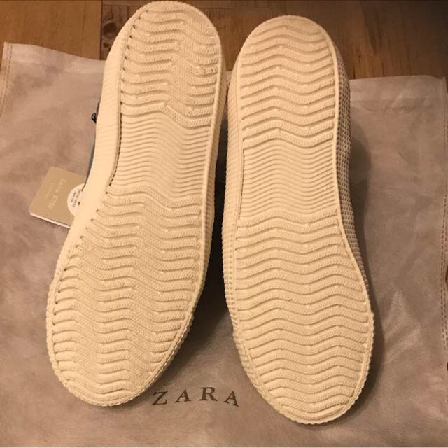 ZARA(ザラ)の新品タグ付き！ZARA デニム スニーカー39 レディースの靴/シューズ(スニーカー)の商品写真