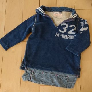 デニムダンガリー(DENIM DUNGAREE)のりー様専用 デニム&ダンガリー セーラートップス 90size(Tシャツ/カットソー)