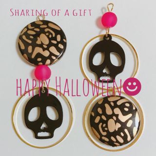 Happy  Halloween☻スカルピアス_(:3」z)_(ピアス)