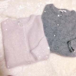 プロポーションボディドレッシング(PROPORTION BODY DRESSING)の新品タグ付き🎀アンゴラニットカーディガン♡ピンク♡プロポーション(カーディガン)