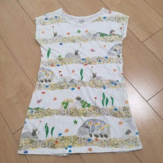 ユニクロ(UNIQLO)のUNIQLO　チュニックTシャツ　130(Tシャツ/カットソー)