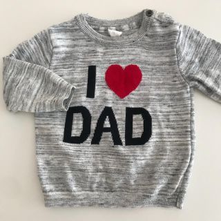 エイチアンドエム(H&M)のH&M人気シリーズ★I♡DAD セーター★ILOVEDAD(ニット/セーター)