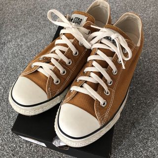 コンバース(CONVERSE)のコンバース ブラウン 一度使用(スニーカー)