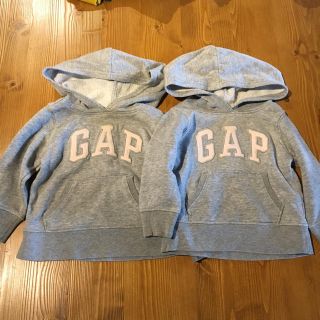 ギャップ(GAP)のGAP パーカー 2枚セット 双子  80(トレーナー)