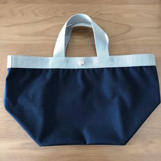 エルベシャプリエ(Herve Chapelier)の【RIN様専用】美品 エルベシャプリエ ネイビー×シルバー(ハンドバッグ)