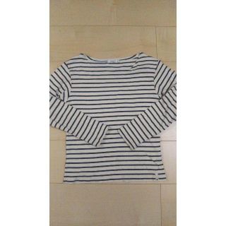 プチバトー(PETIT BATEAU)のPOPUPSHOP ボーダー カットソー ロンT 7-8(Tシャツ/カットソー)