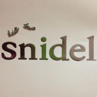 スナイデル(SNIDEL)のsnidel メッセージプレートピアス❤(ピアス)