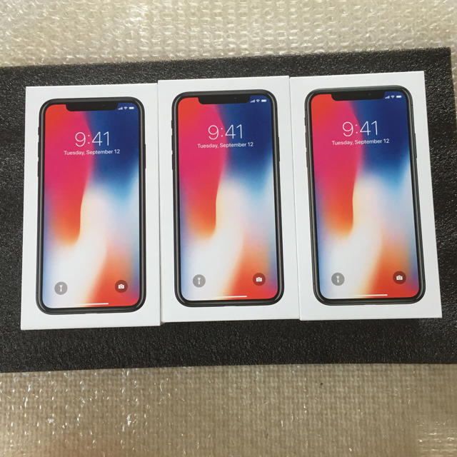 【激安】 Apple X（simフリー・新品未使用品） 複数台　iPhone - スマートフォン本体