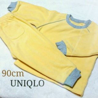 ユニクロ(UNIQLO)の90cm【UNIQLO】フリースパジャマ(その他)