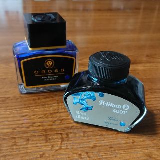 ペリカン(Pelikan)のcross Blueインク + Pelikan turquoiseインク(ペン/マーカー)