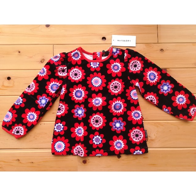 マリメッコ　marimekko　4歳　女の子　長袖　花柄　服　キッズ　北欧