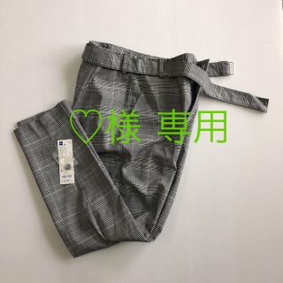 ジーユー(GU)のGU ベルト付きテーバードパンツ(カジュアルパンツ)