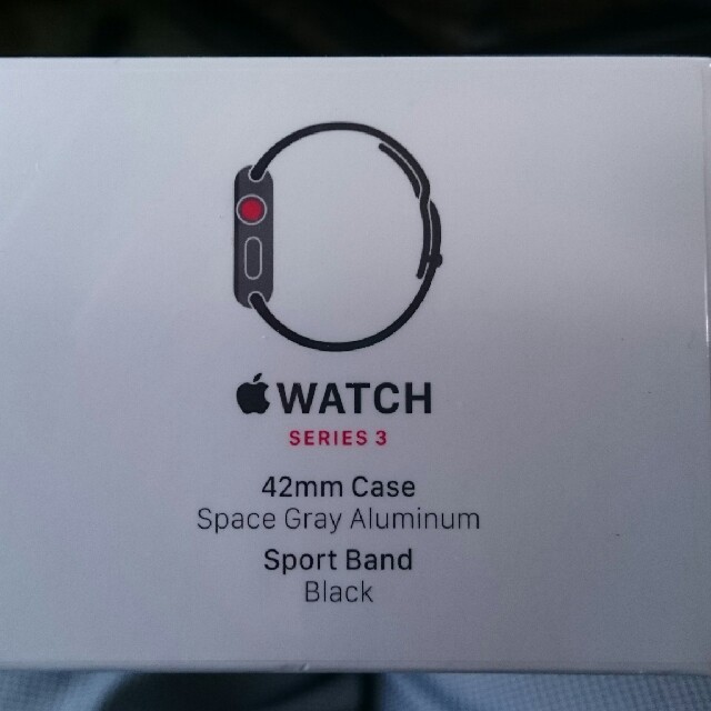 新品未開封 Apple watch series3 42mm グレイ