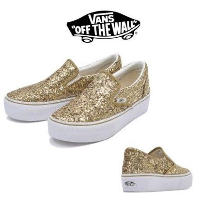 【新品】VANS♡キラキラ グリッター スリッポン