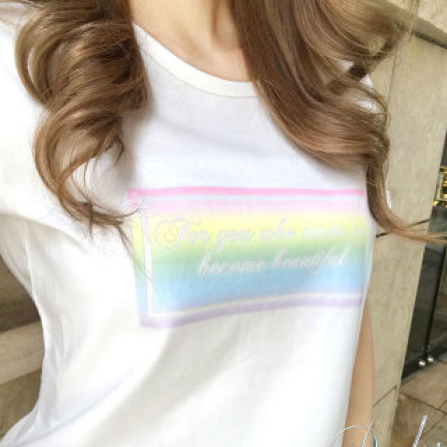 Rady(レディー)のレディー❤︎レインボーTシャツ レディースのトップス(Tシャツ(半袖/袖なし))の商品写真