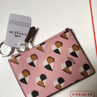 コーチ(COACH)の完売☆コーチ☆ハート柄☆定期入れ☆パスケース☆キーケース☆小銭入れ☆ピンク(パスケース/IDカードホルダー)