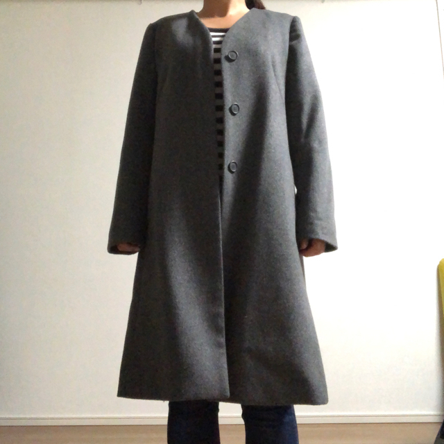 ROPE’(ロペ)のmilimili様専用 ロペ コート グレー レディースのジャケット/アウター(ロングコート)の商品写真