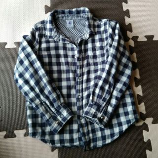 プチバトー(PETIT BATEAU)のえん様専用　プチバトー　ヴィシーチェックシャツ　5ans(Tシャツ/カットソー)