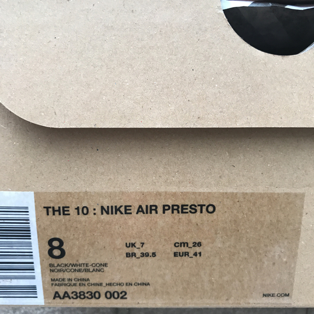 NIKE(ナイキ)のTHE 10 NIKE AIR PRESTO OFF WHITE 2スニーカー メンズの靴/シューズ(スニーカー)の商品写真