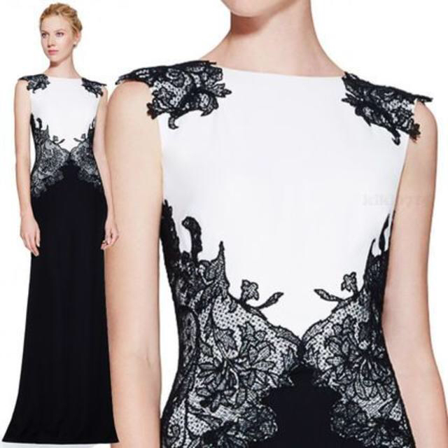 TADASHI SHOJI(タダシショウジ)の新品　大きいサイズ　Tadashi Shoji ロング　イブニングドレス レディースのワンピース(ロングワンピース/マキシワンピース)の商品写真