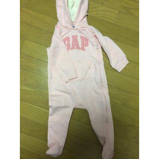 ベビーギャップ(babyGAP)のGAPロンパース ピンク 美品❣️(カバーオール)