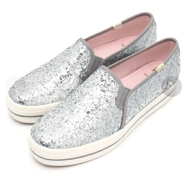 kate spade new york(ケイトスペードニューヨーク)のm♡様グリッター☆kedsコラボスリッポン レディースの靴/シューズ(スリッポン/モカシン)の商品写真