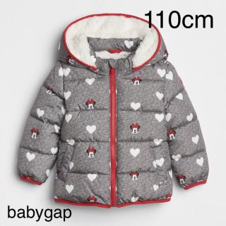 ベビーギャップ(babyGAP)の【新品】110cm Disney ミニーマウス ダウン パファージャケット(コート)