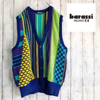 クージー(COOGI)の【一点物】バラシ (barassi)3Dニットベスト サイズ46目安ML(ニット/セーター)