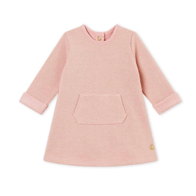 PETIT BATEAU(プチバトー)のはなたん様専用♡36m ラメスウェットワンピース キッズ/ベビー/マタニティのキッズ服女の子用(90cm~)(ワンピース)の商品写真