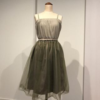 ジルスチュアート(JILLSTUART)のジルスチュアート チュール キャミワンピース 最終値下げ(ひざ丈ワンピース)