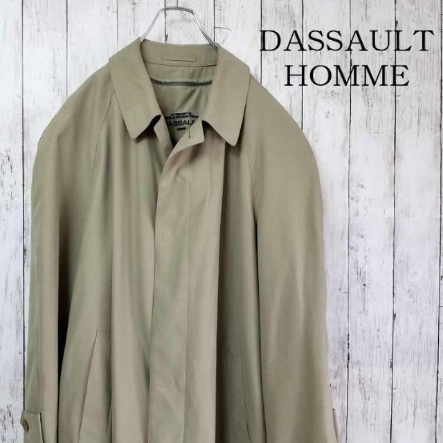 【一点物】DASSAULT HOMME ロングコート　トレンチコート　Lサイズ
