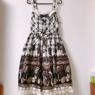 アンジェリックプリティー(Angelic Pretty)のangelic pretty british bear JSK(ひざ丈ワンピース)